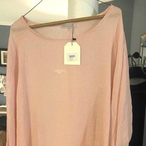 NWT! Beautiful CELLABIE Pink Oversize Three-Quarter Sleeve Top